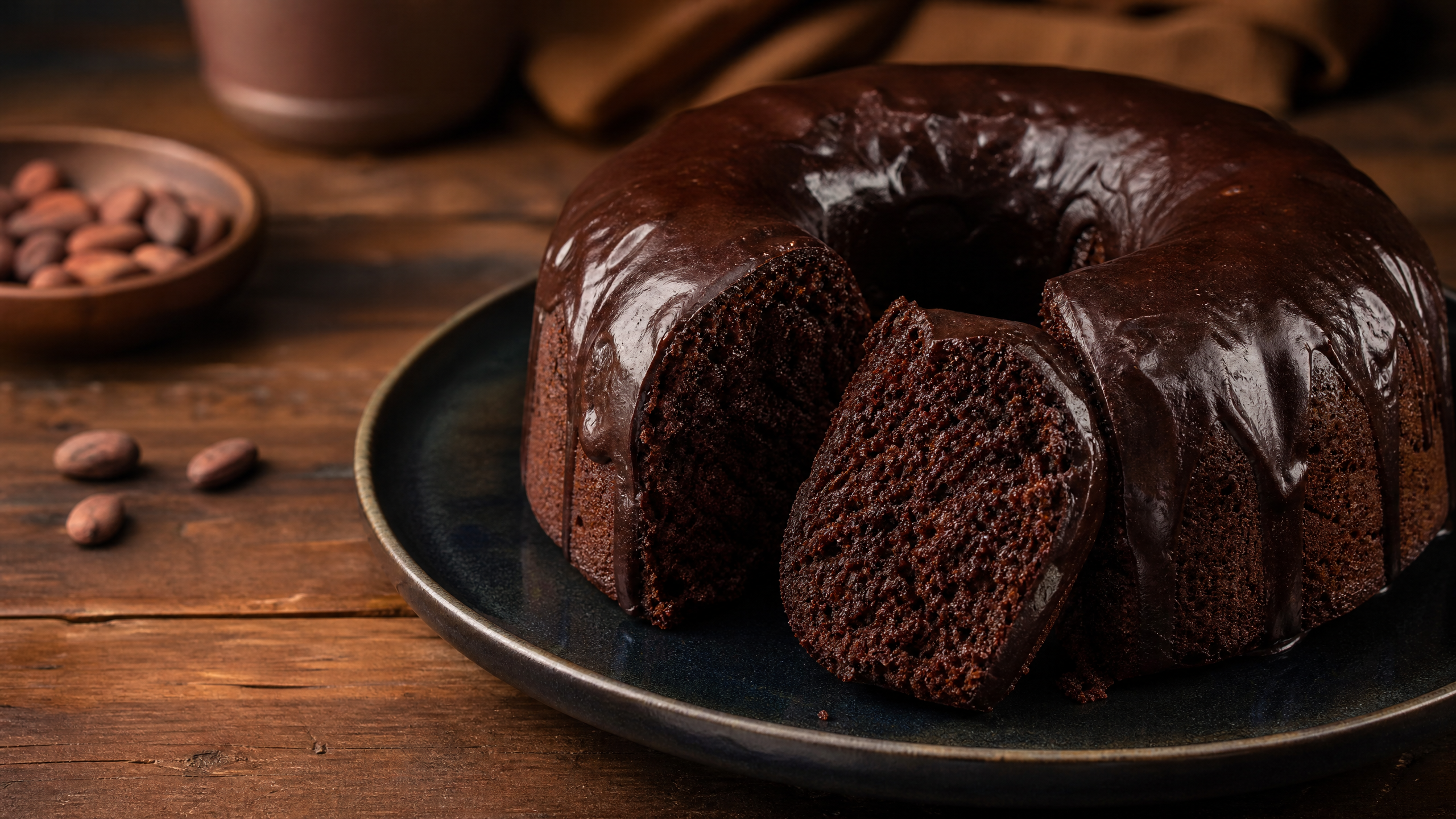 Bolo de Chocolate Fofinho com Cobertura Simples: preparo caseiro em destaque