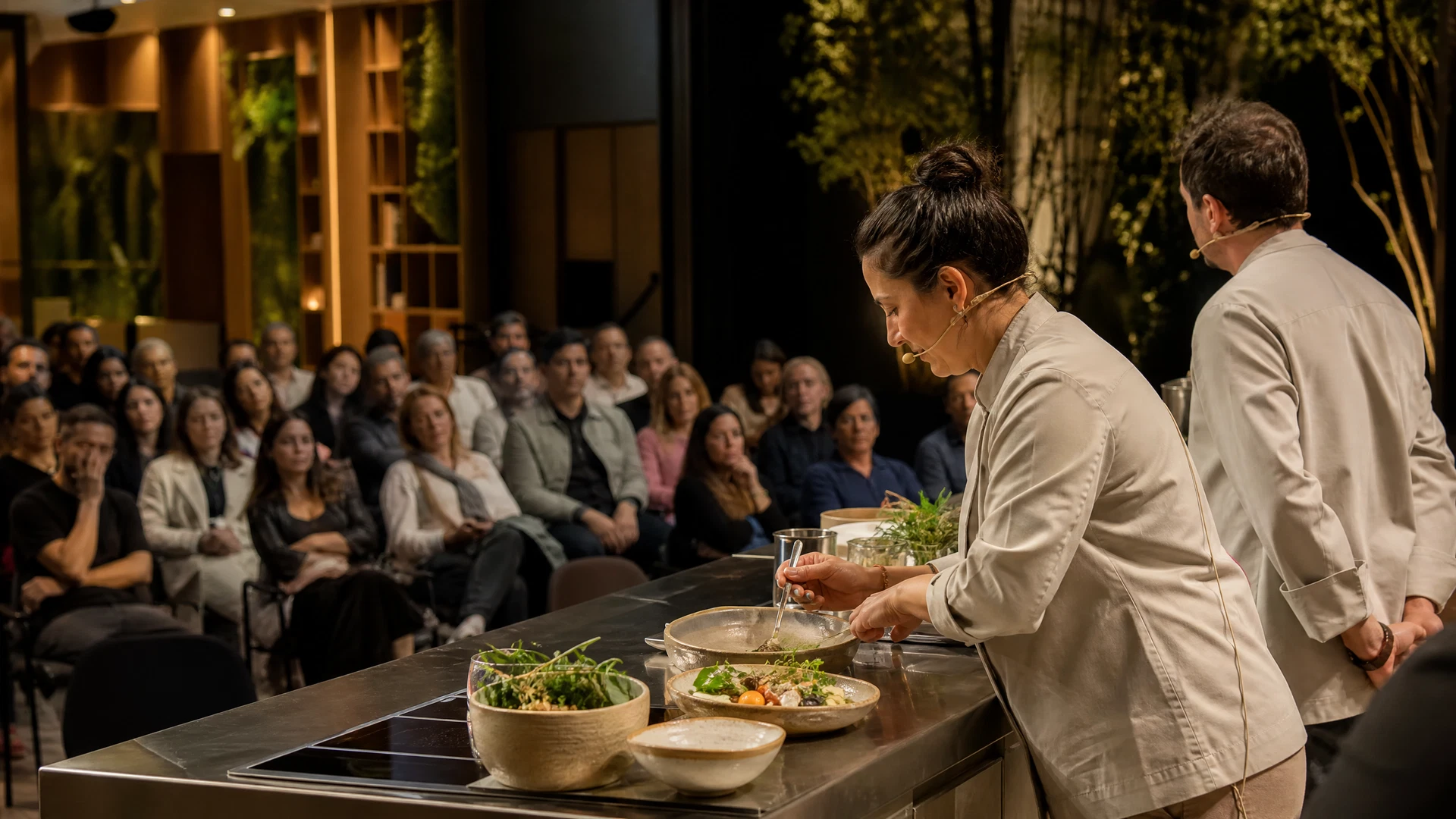 Evento gastronômico com encontro de profissionais e produtores em São Paulo.